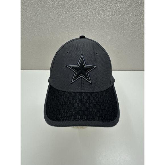 New Era 39Thirty Fitted Hat Gray NFL Dallas Cowboys Cap - Picture 1 of 10